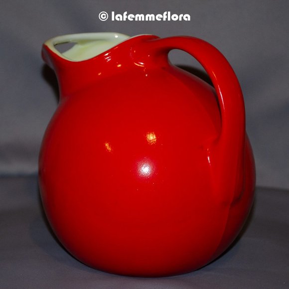 Vintage Hall's Red Pitcher - Picture 3 of 4